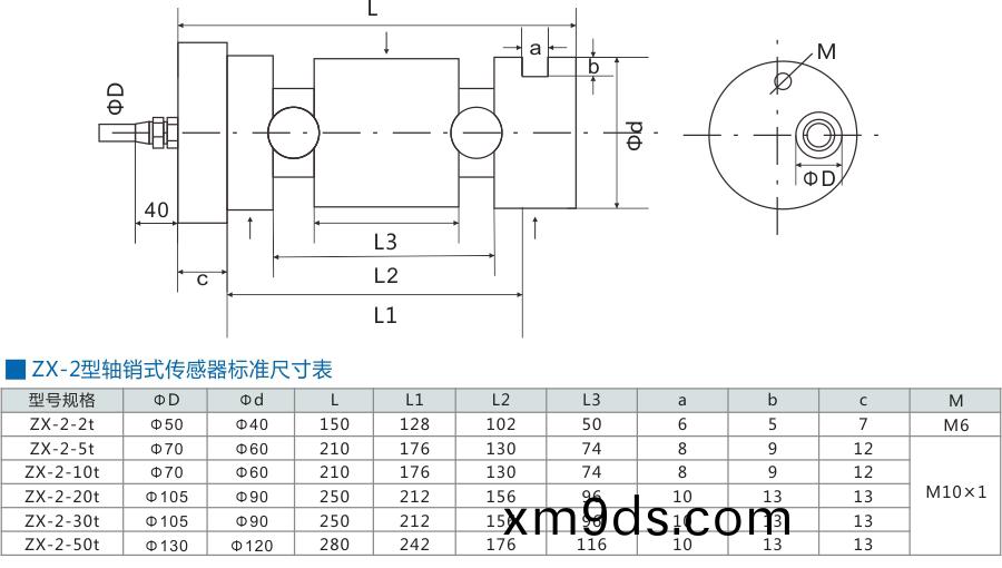 軸銷式傳感器