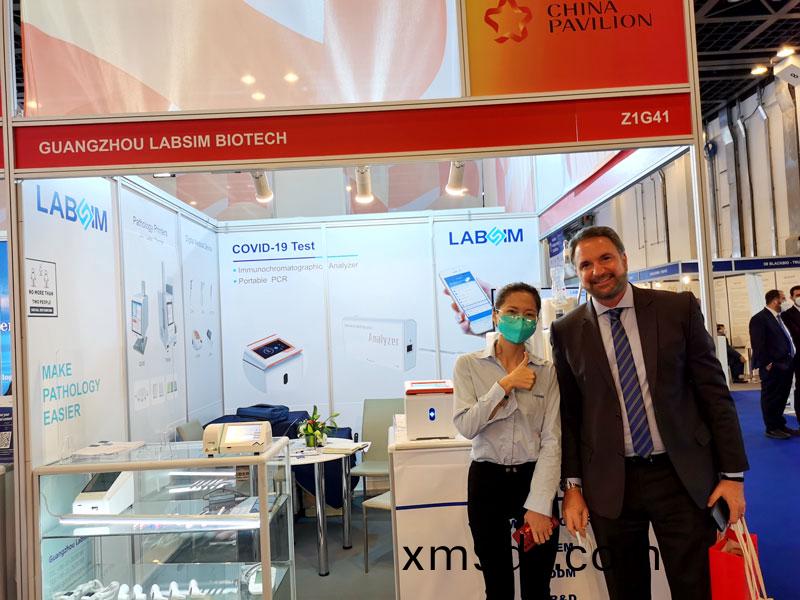 【展會迴顧】藍勃生物精綵亮(liang)相2022 MEDLAB Middle East